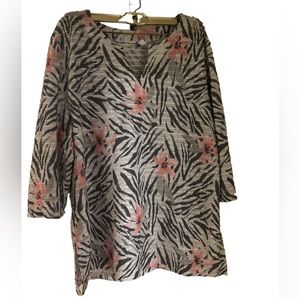 Coral Bay women’s 3/4 sleeve XL blouse